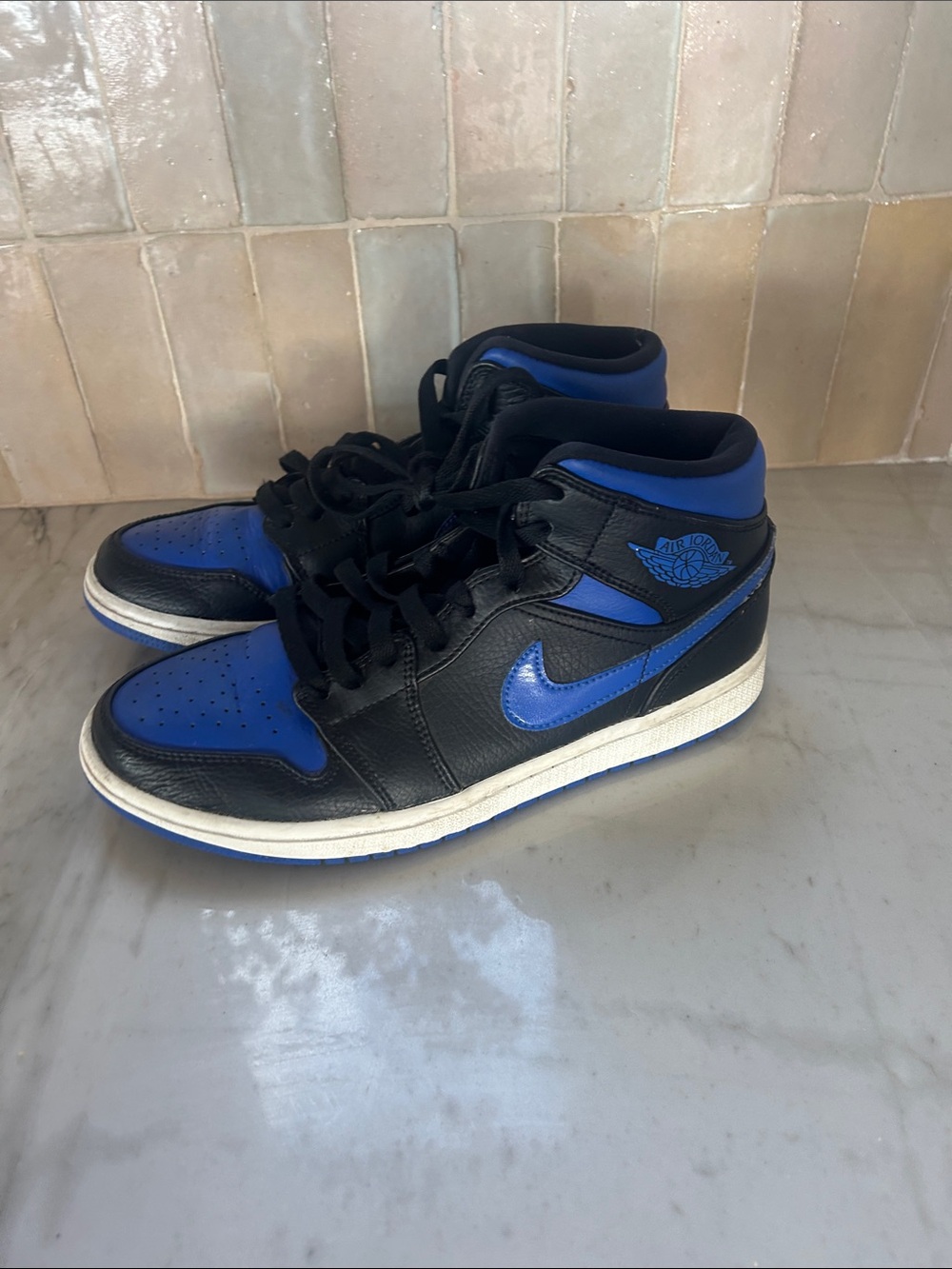 Nike Air Jordan 1 - Black/Blue Men's Sneakers
